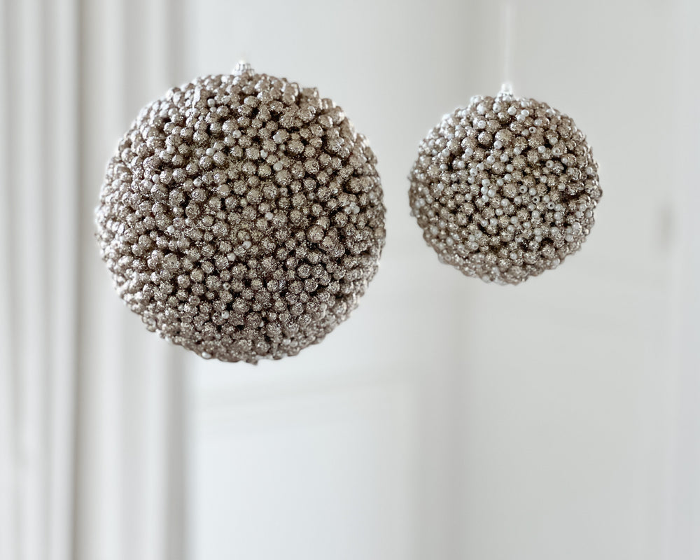 Champagne Pearl Bubble Bauble