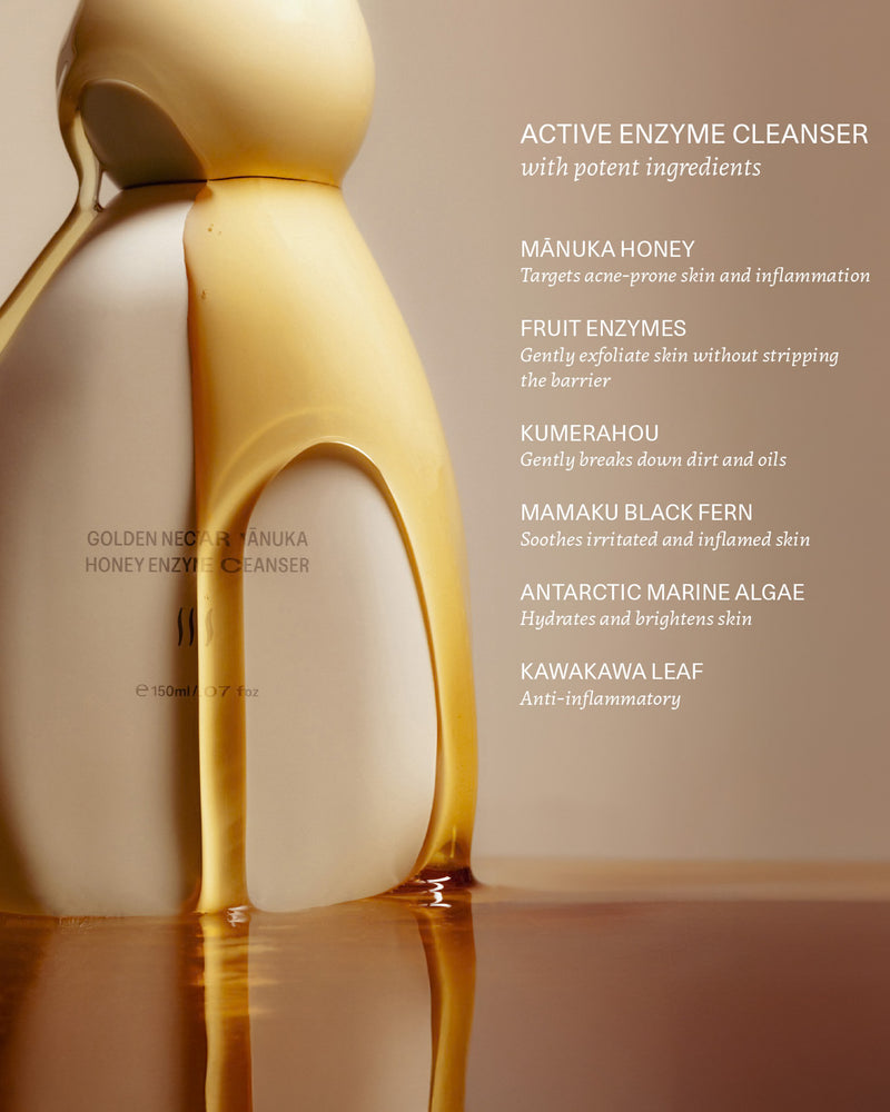 Raaie Skincare | Golden Nectar Manuka Honey Enzyme Cleanser
