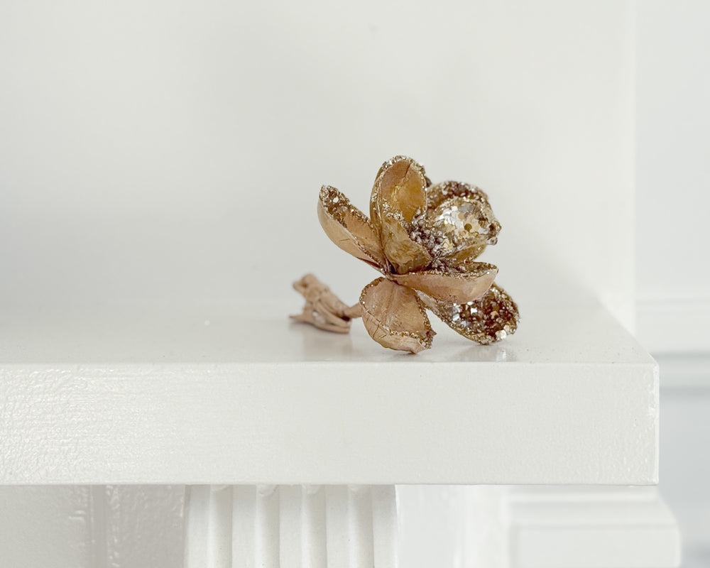 Petite Magnolia Flower Clip