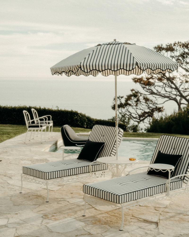 Business & Pleasure | Club Umbrella | Monaco Black Stripe