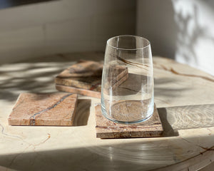 Marble Coasters | Brown Marble | Set of 4
