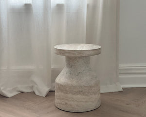 Column Stool | River Travertine