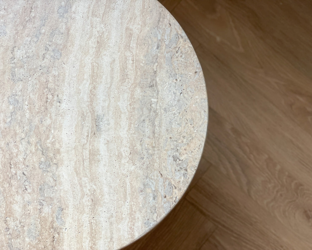 Column Stool | River Travertine