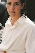 Commonplace Essentials | Terry Towelling Pullover | Vanilla