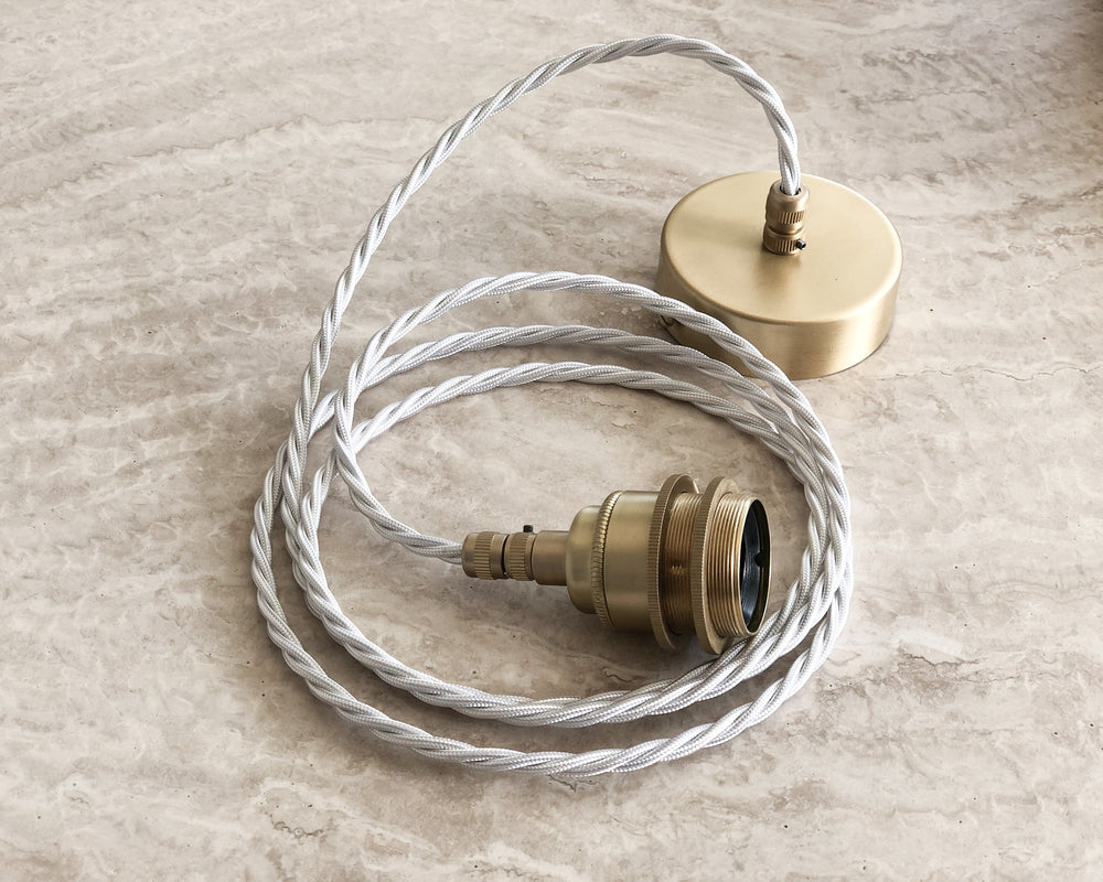 Custom Brass Pendant Suspension Cord | Twist
