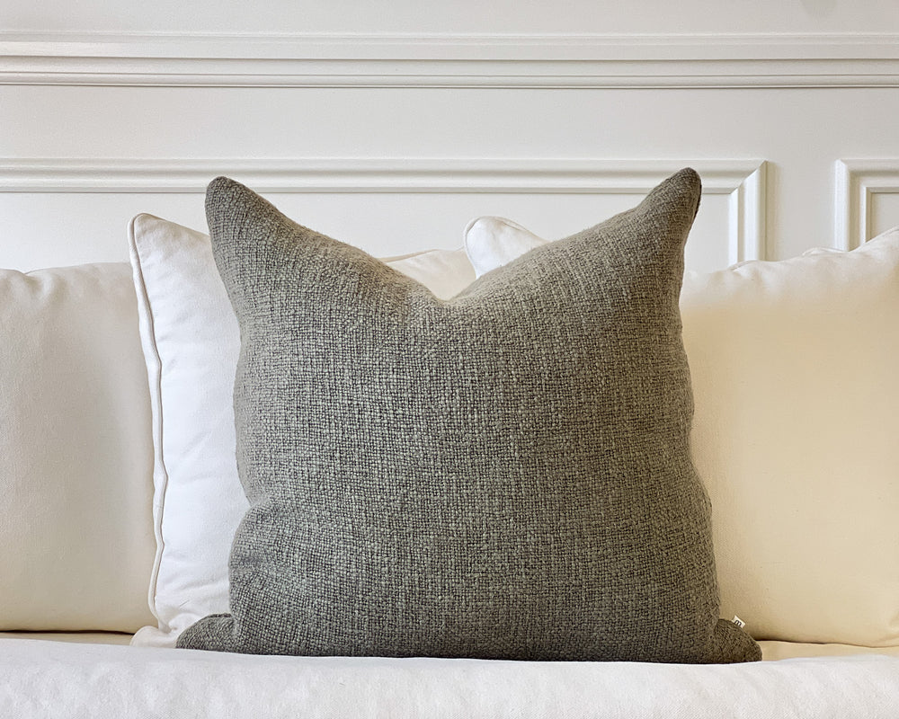 Cyprian Slub Euro Cushion | Sage