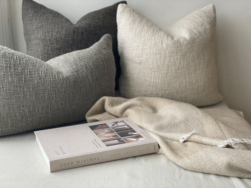 Cyprian Slub Cushion | Oatmeal