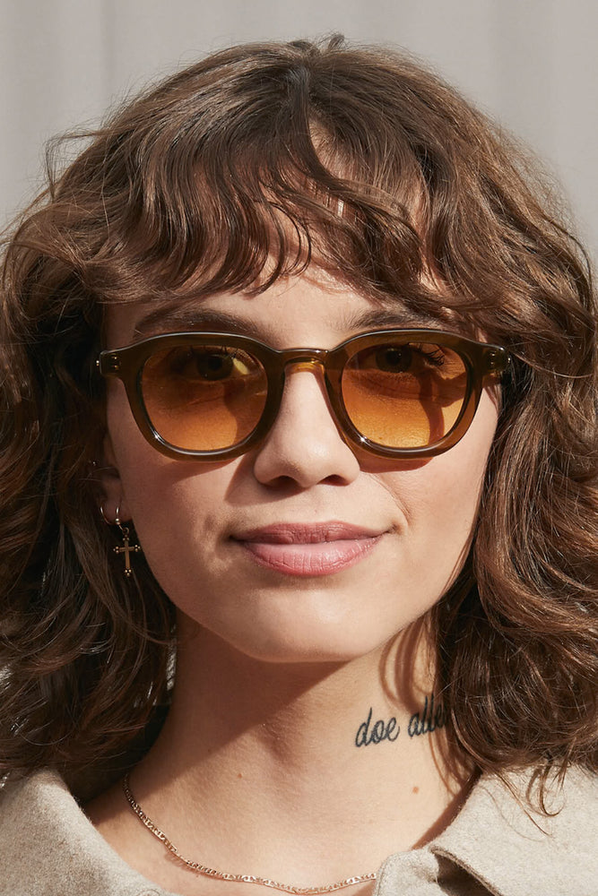 Moscot Sunglasses | Dahven | Olive Brown – ORNAMENT
