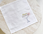 Embroided Linen Napkin | Daiquiri