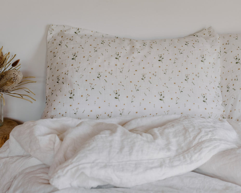 Leni The Label | Muslin Single Pillowcase | Daisy