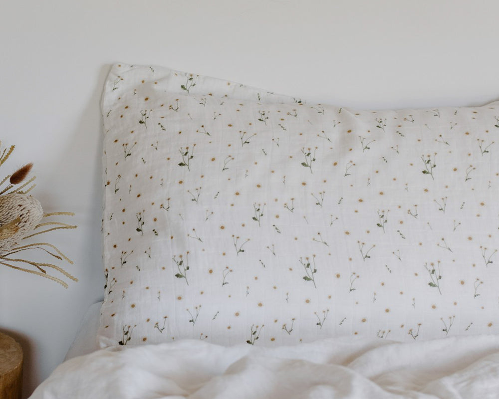 Leni The Label | Muslin Single Pillowcase | Daisy