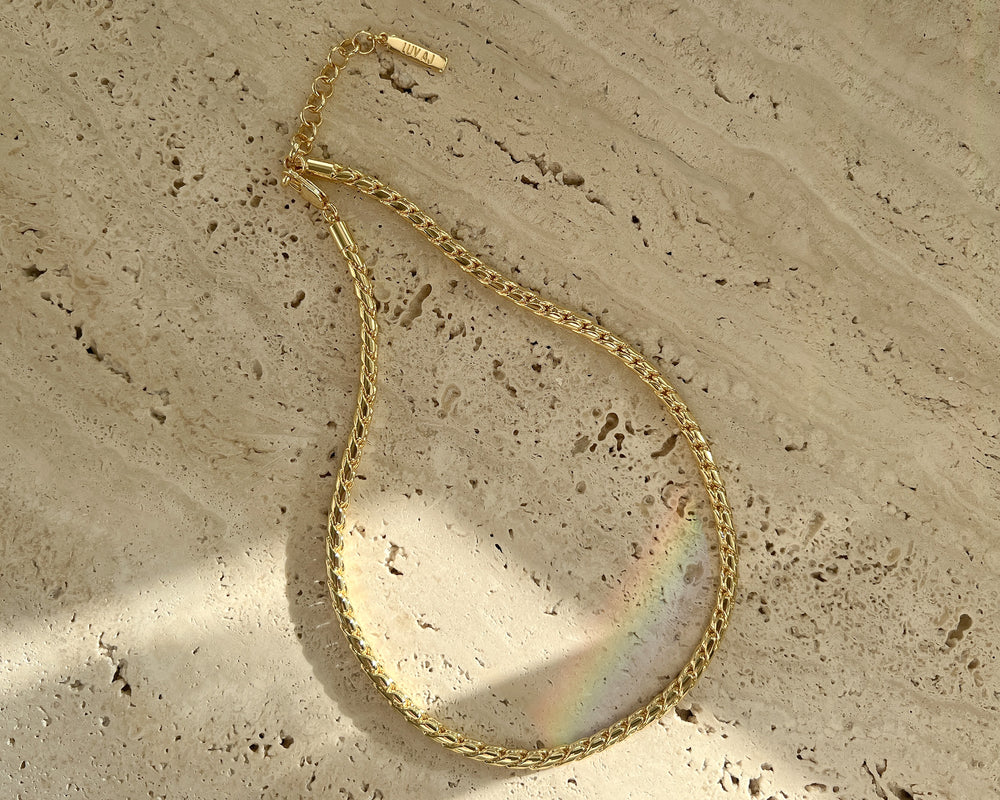 Luv AJ | Daisy Rope Chain Necklace | Gold