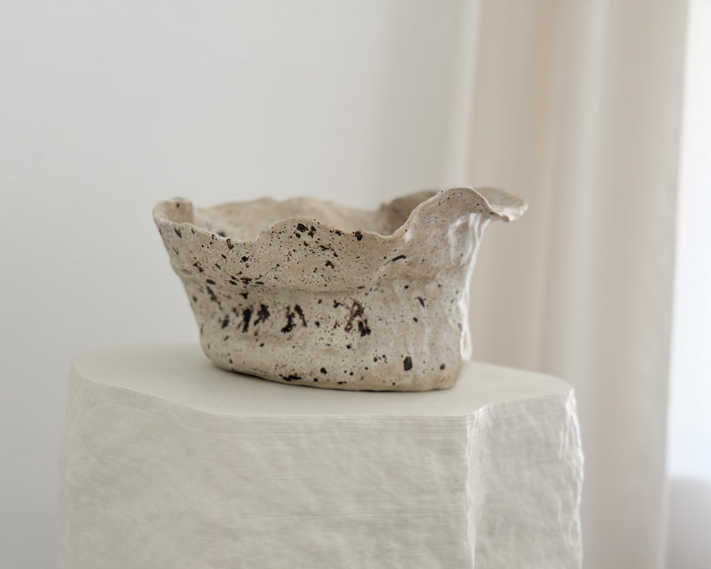 Lily May | Dark Matter Organic Bowl | Cream Speckle