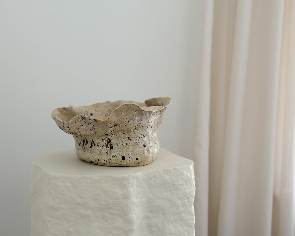 Lily May | Dark Matter Organic Bowl | Cream Speckle