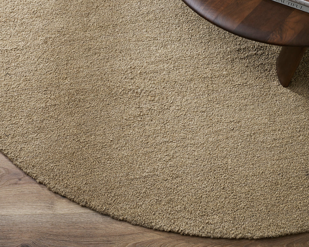 Dorset Round Rug | Biscuit