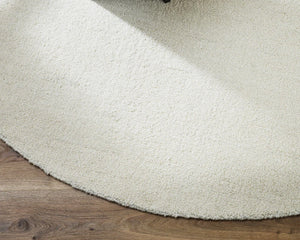 Dorset Round Rug | Natural White