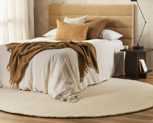 Dorset Round Rug | Natural White