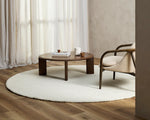 Dorset Round Rug | Natural White