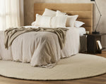 Dorset Round Rug | Natural White