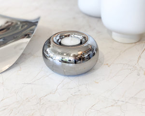 Droplet Tea Light Holder | Silver
