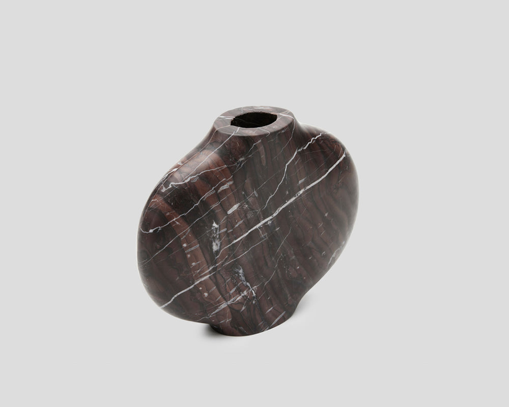 Rosso Marble Vase | Ellipse