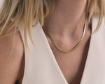 Evangelista Gold Herringbone Necklace