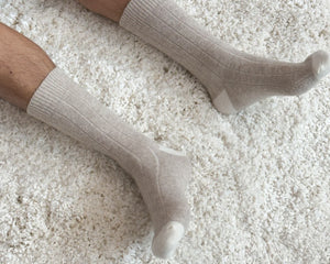 Le Bon Shoppe | Extended Cashmere Socks | Fawn