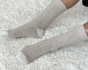 Le Bon Shoppe | Extended Cashmere Socks | Fawn