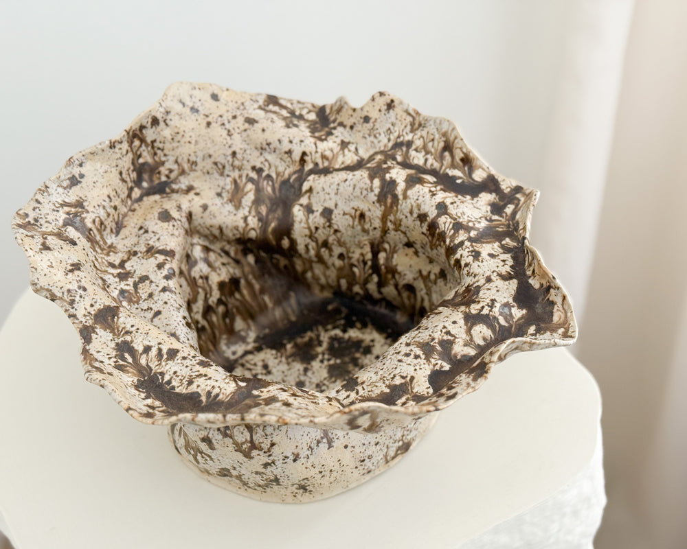 Lily May Ceramics | Dark Matter Organic Bowl | Flux
