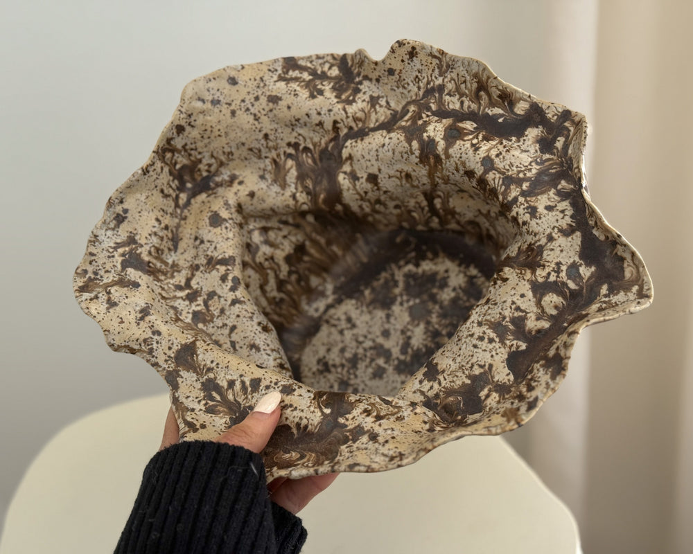 Lily May Ceramics | Dark Matter Organic Bowl | Flux