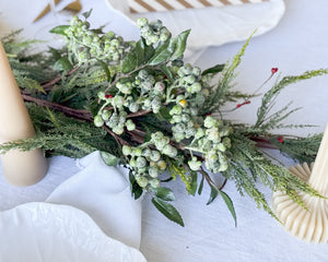 Frosted Green Berry Stem