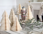 Standing Paper Tree Christmas Decoration | Ivory | 15cm