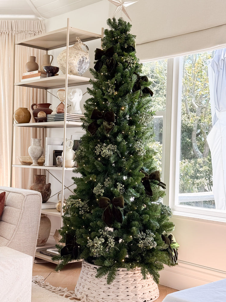 Velvet Bow Clip Decoration | Green