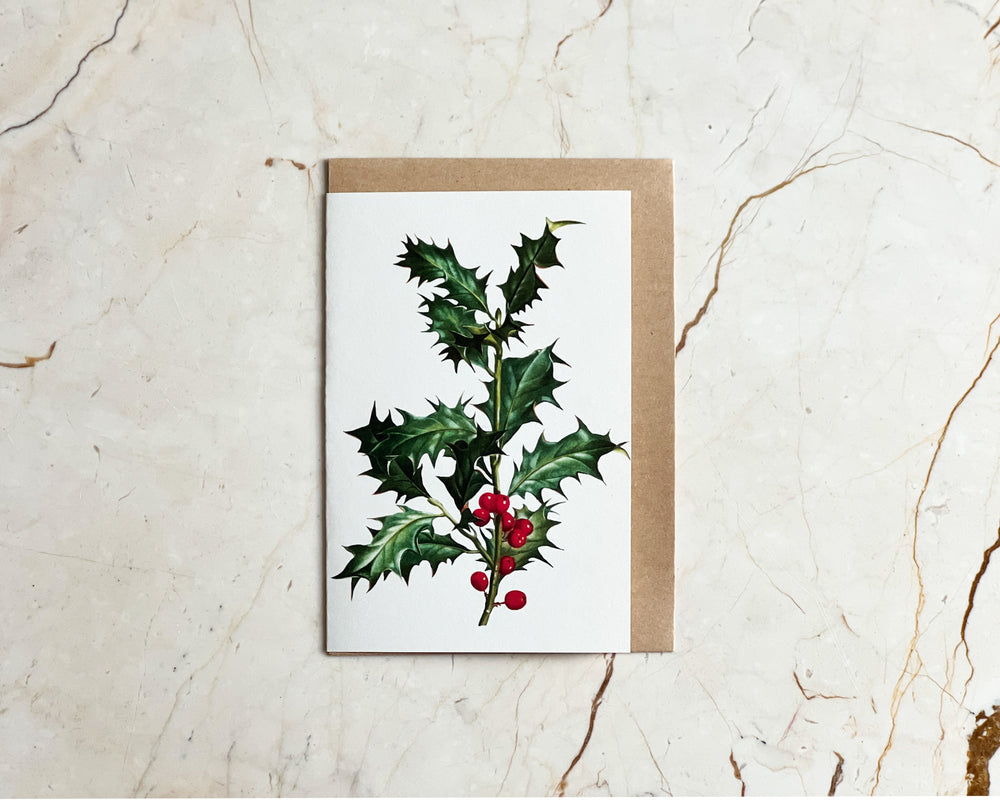 Christmas Holly Card