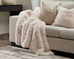 Luna Faux Fur Throw | Ivory