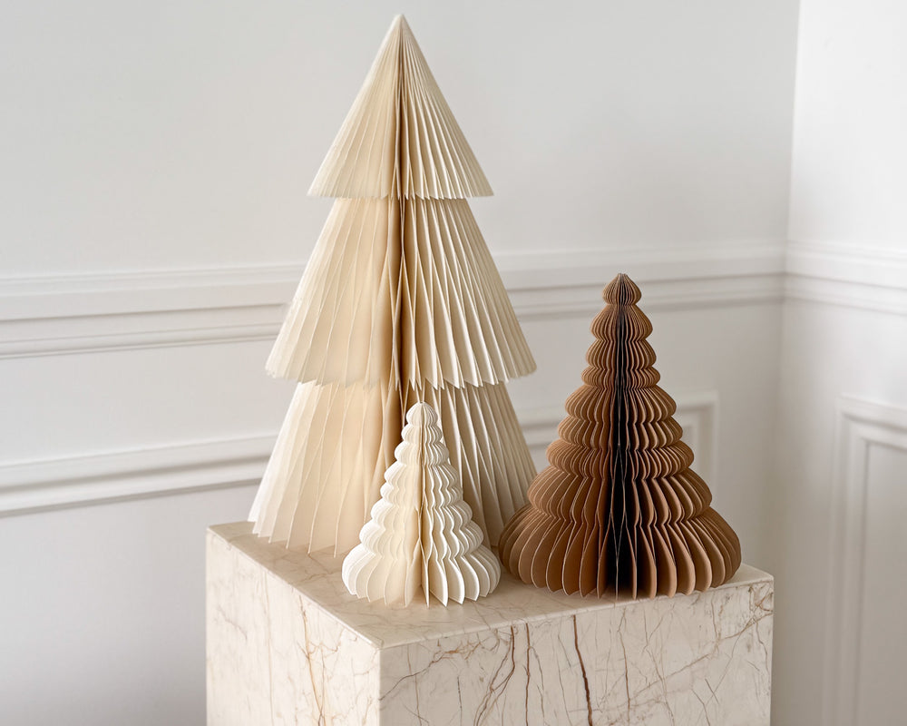 Luxe Paper Tree Decoration | Ivory | 45cm