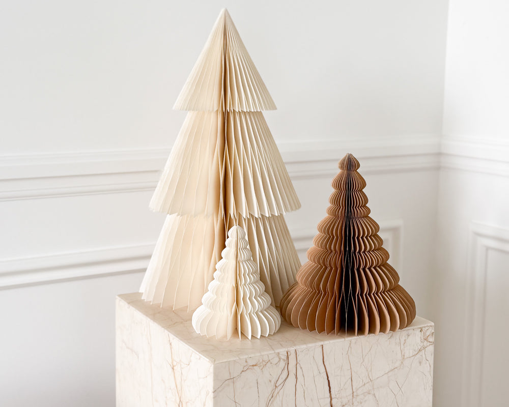 Standing Paper Tree Christmas Decoration | Biscotti | 20cm