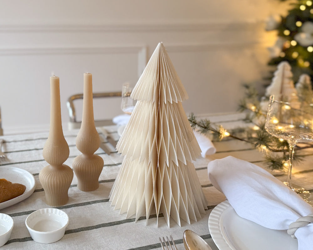 Luxe Paper Tree Decoration | Ivory | 31cm