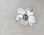 Jewelled Magnolia Flower Clip