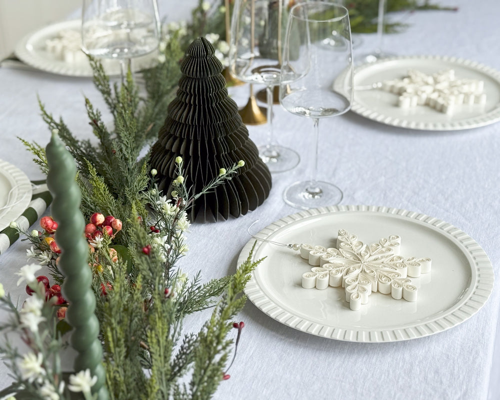 Standing Paper Tree Christmas Decoration | Pine | 15cm