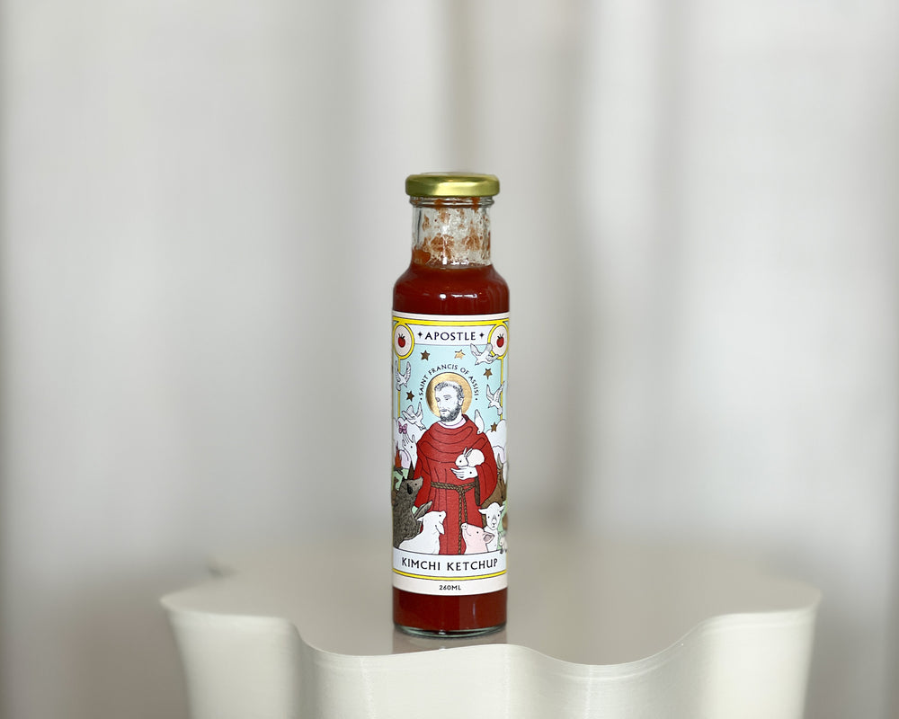 Apostle Hot Sauce | Saint Francis of Assisi Kimchi Ketchup