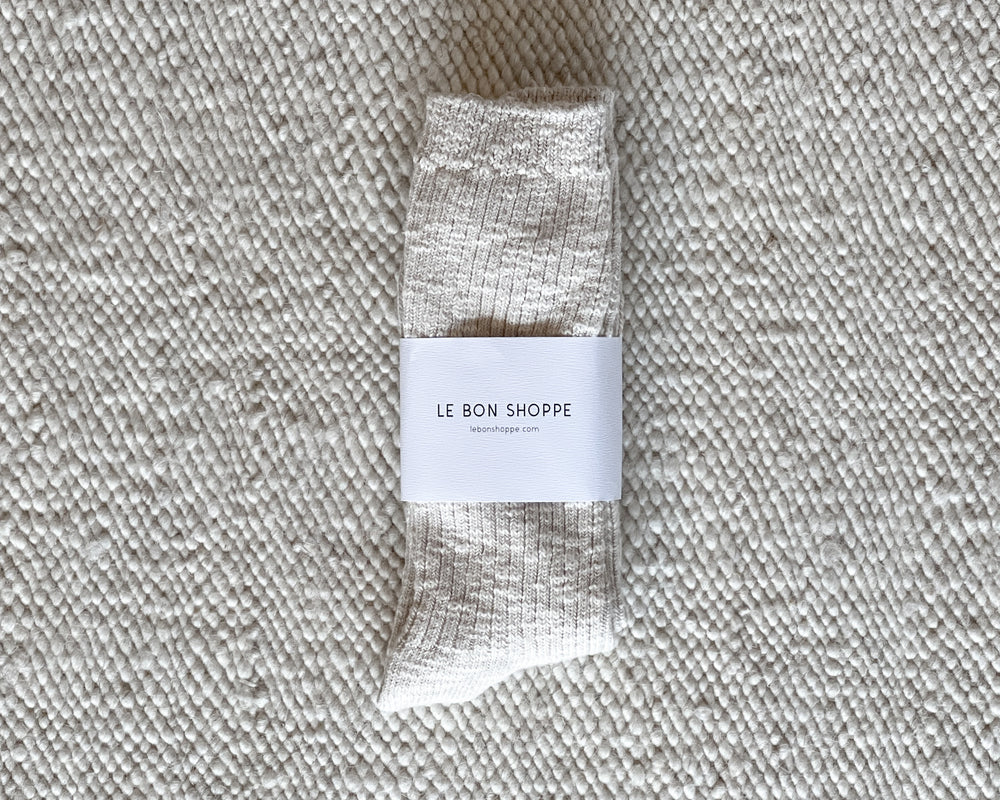 Le Bon Shoppe | Cottage Socks | Oatmeal