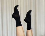 Le Bon Shoppe | Sneaker Socks | Soft Black