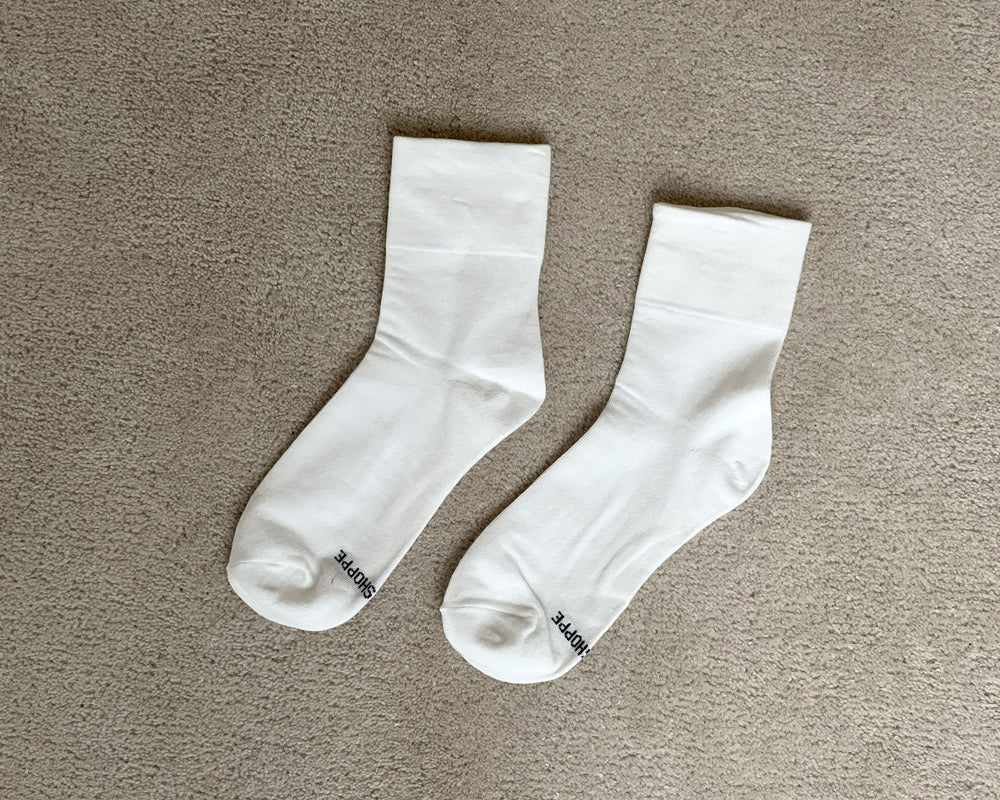 Le Bon Shoppe | Sneaker Socks | Classic White