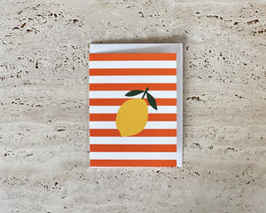 Lemon Stripe Card