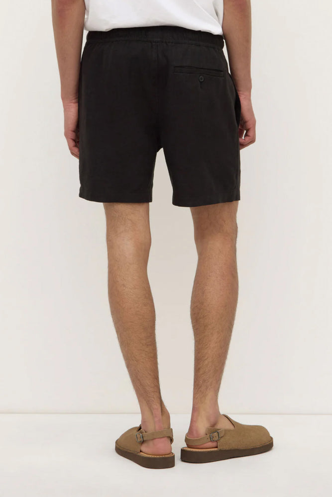 Assembly Label | Tide Linen Shorts | Black