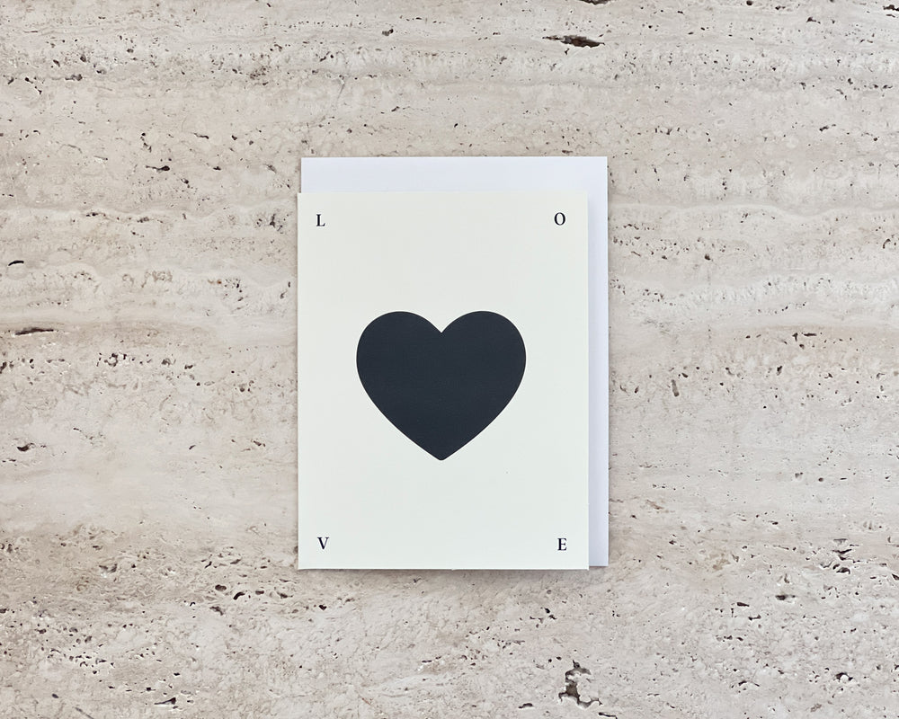 Love Typography Card