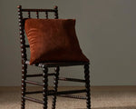 Velvet Bolster Cushion | Chocolate