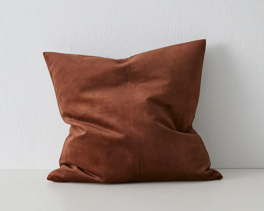 Lucia Velvet Cushion | Cinnamon