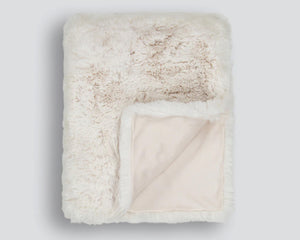 Luna Faux Fur Throw | Ivory